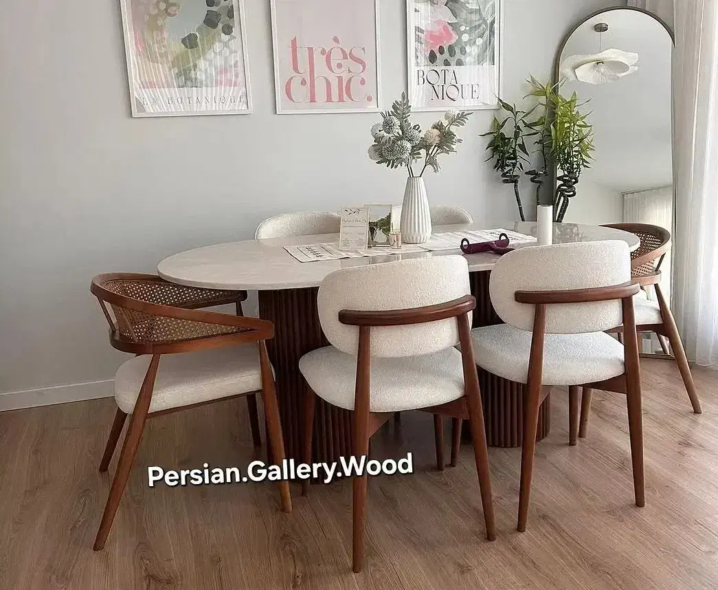 میز ناهارخوری خاص با صندلی حصیری آنجل ارزان کمجا|میز و صندلی غذاخوری|تهران, نیروی هوایی (پیروزی)|دیوار