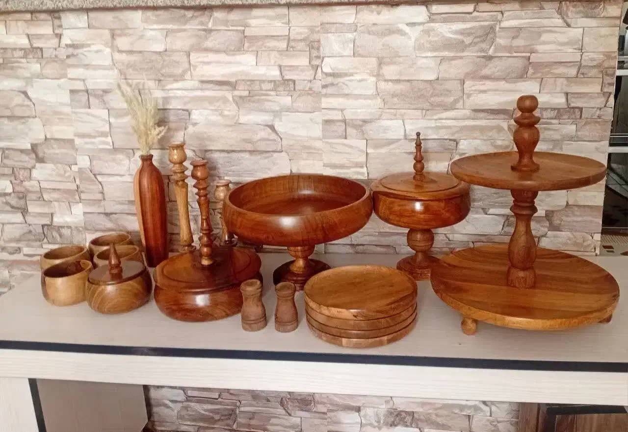 کارهای زیبای چوبی با قیمت مناسب|ظروف سرو و پذیرایی|مشهد, شهید آوینی|دیوار