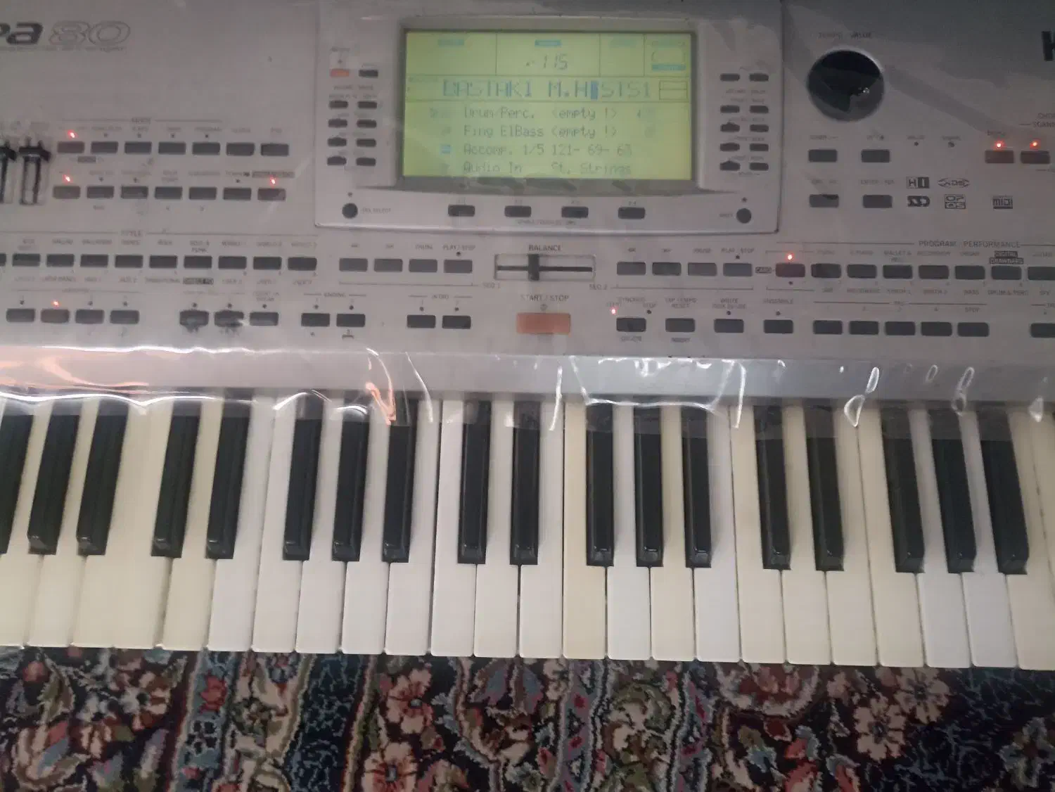 ارگ p80|پیانو، کیبورد، آکاردئون|جیرفت, |دیوار