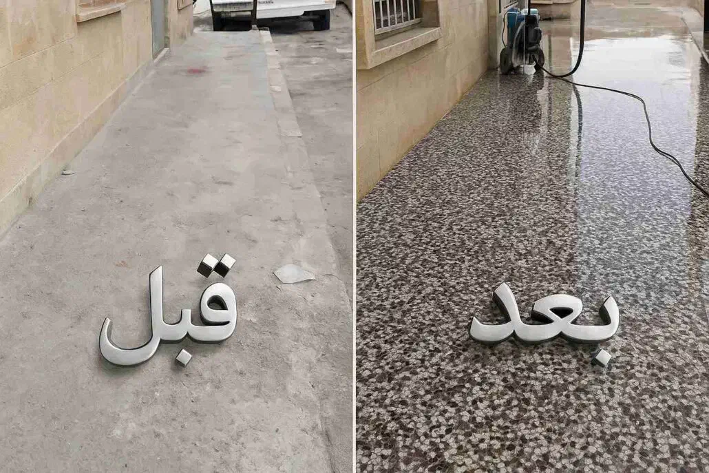 کفسابی.سنگ‌سابی.پله‌پاگرد.نماشویی و پیچ روپلاک|خدمات نظافت|زنجان, |دیوار