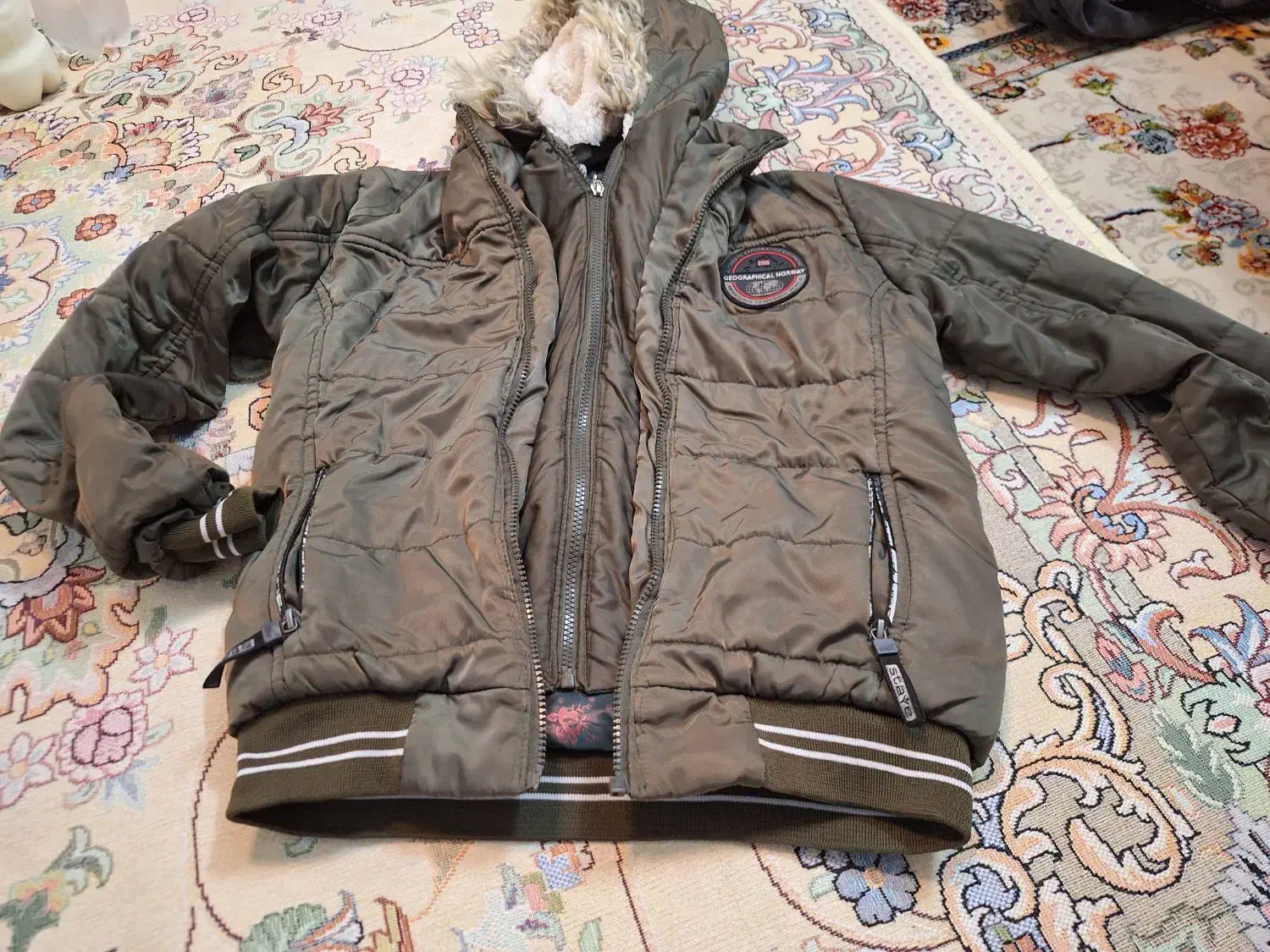 یک عدد کاپشن خارجی همراه باسوشرت|کفش و لباس بچه|چهاردانگه (تهران), |دیوار