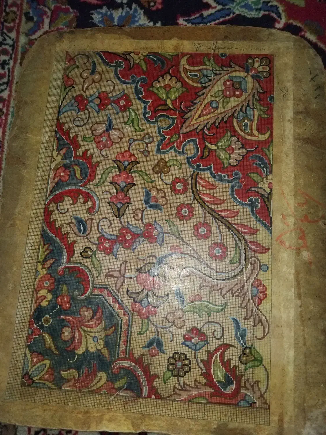 نقشه پشتی و تابلو فرش|فرش|مهدی شهر, |دیوار