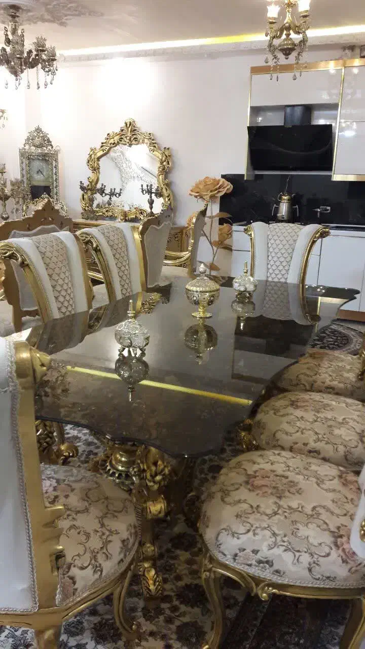 میزناهارخوری سلطنتی 8 نفره|میز و صندلی غذاخوری|مشهد, شهرک مطهری|دیوار