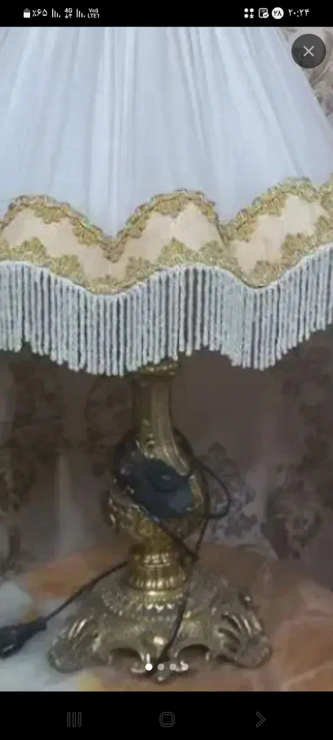 دو عدد آباژور پایه برنز بزرگ قدیمی وعتیقه|کلکسیون اشیاء عتیقه|خرم‌آباد, |دیوار