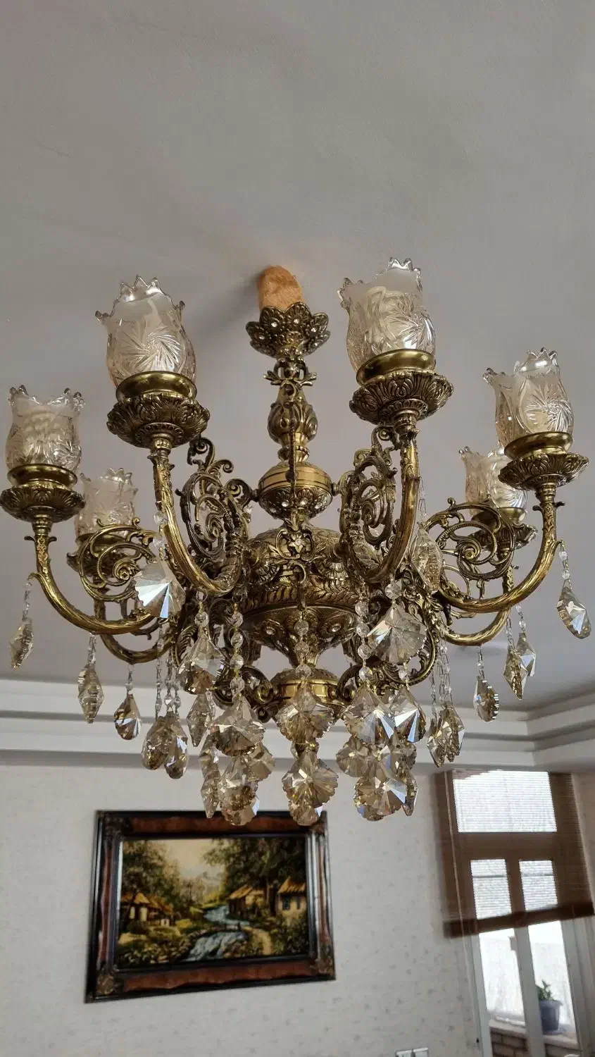 لوستر برنز اصل به شرط کارشناسی|لوستر و چراغ آویز|اصفهان, مهرآباد|دیوار