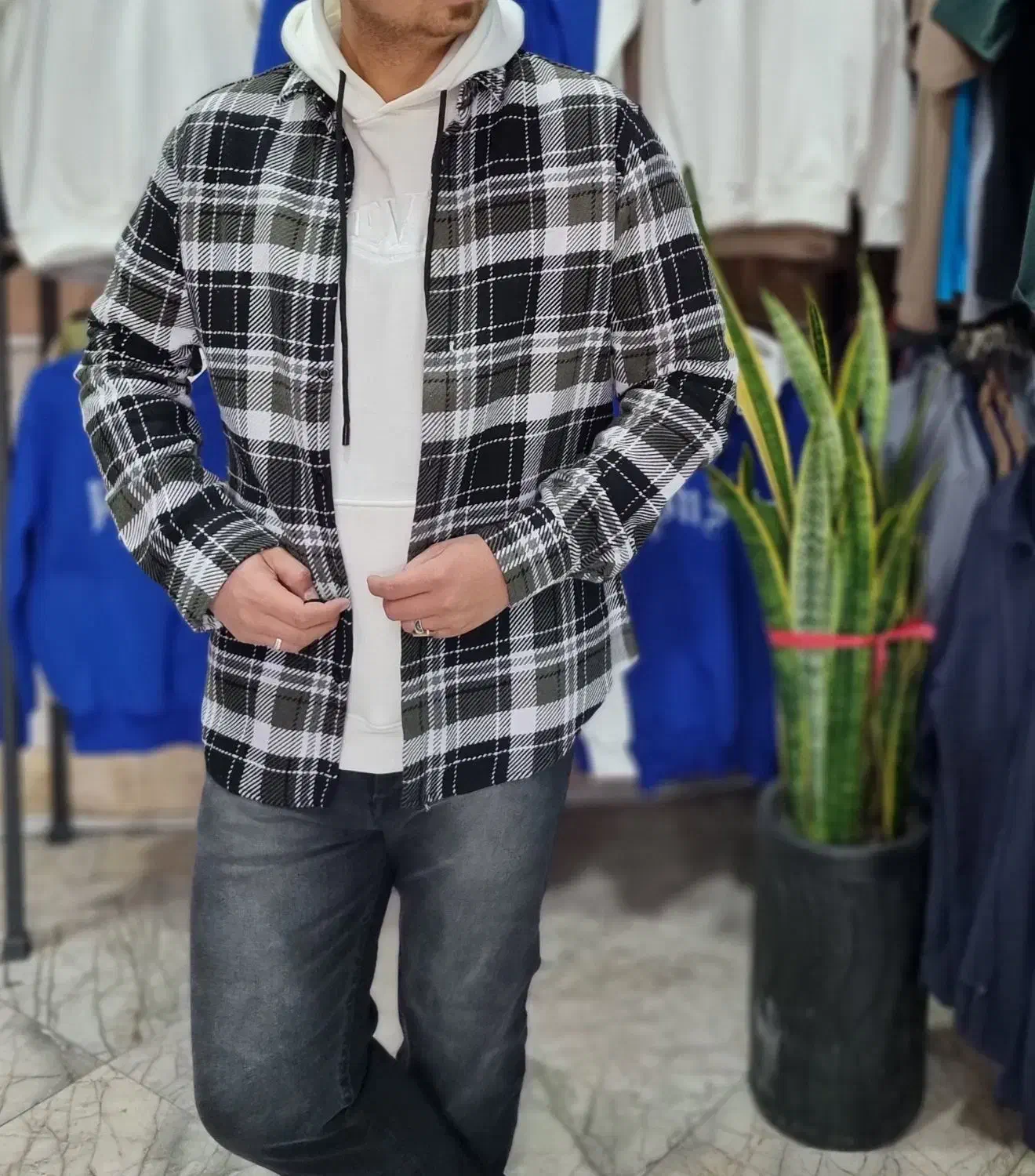 پیراهن پنبه کتی کشمیر خیلی ضخیم و گرم|لباس|مشهد, سرافرازان|دیوار