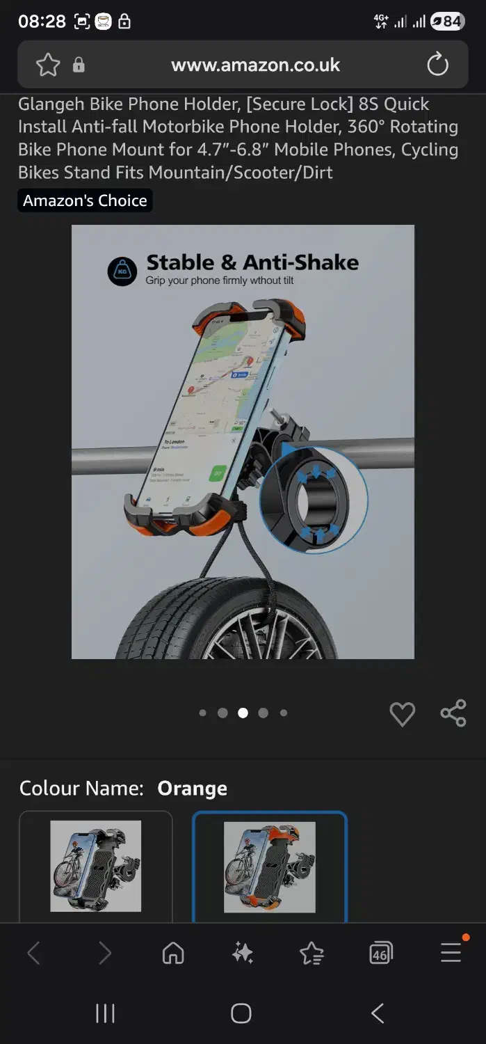 پایه نگهدارنده موبایل برای دوچرخه|دوچرخه، اسکیت، اسکوتر|شیراز, بعثت|دیوار