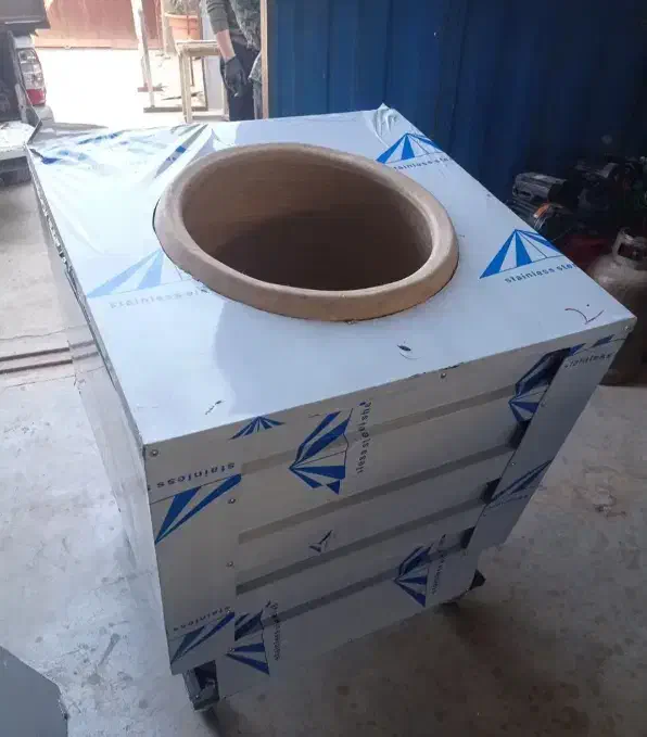 تنورگلی حرارت دیده تنور بدنه استیل مگات گلی zm90|اجاق گاز و لوازم برقی پخت‌وپز|گرگان, |دیوار