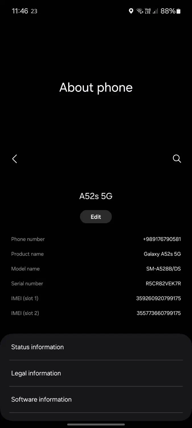 گوشی کارکرده A52s 5G|موبایل|فسا, |دیوار