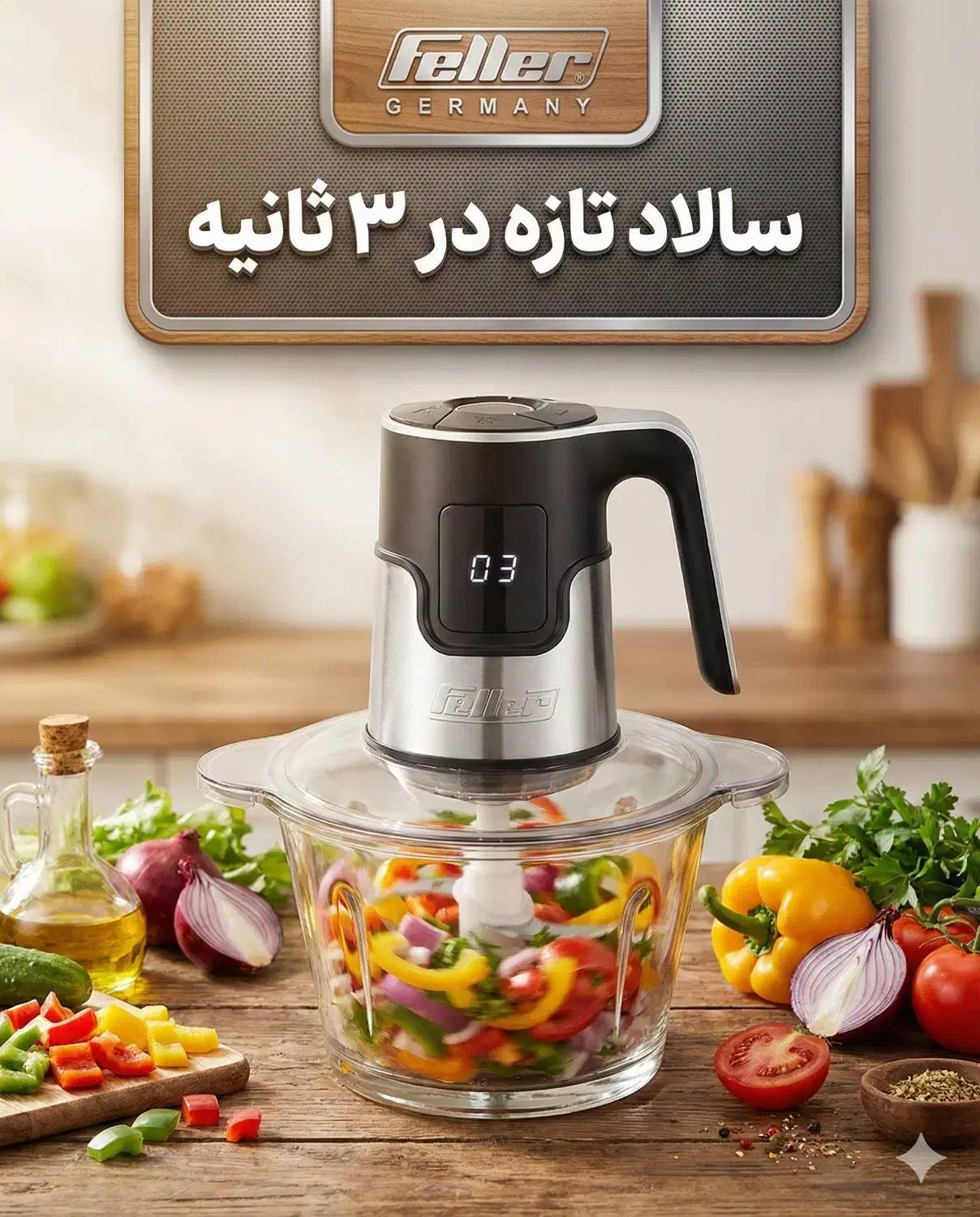 خردکن و غذاساز فلر مدل feller FG 094|خردکن، آسیاب، غذاساز|رشت, سعدی (تختی)|دیوار