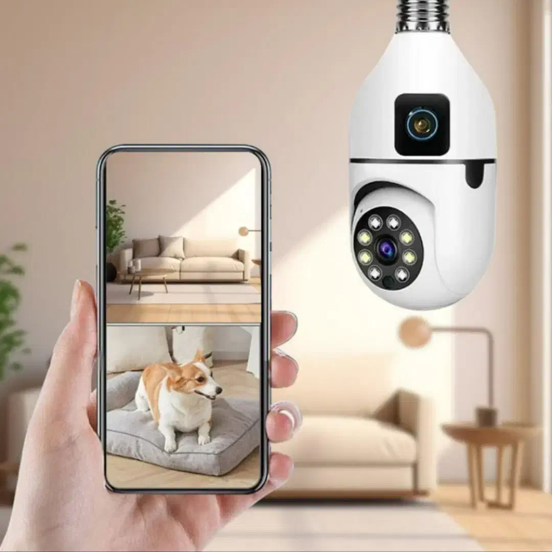 نظارت بیوقفه، قدرتی عظیم/دوربین لامپی بیسیم/TEZZ|دوربین مداربسته|قزوین, |دیوار