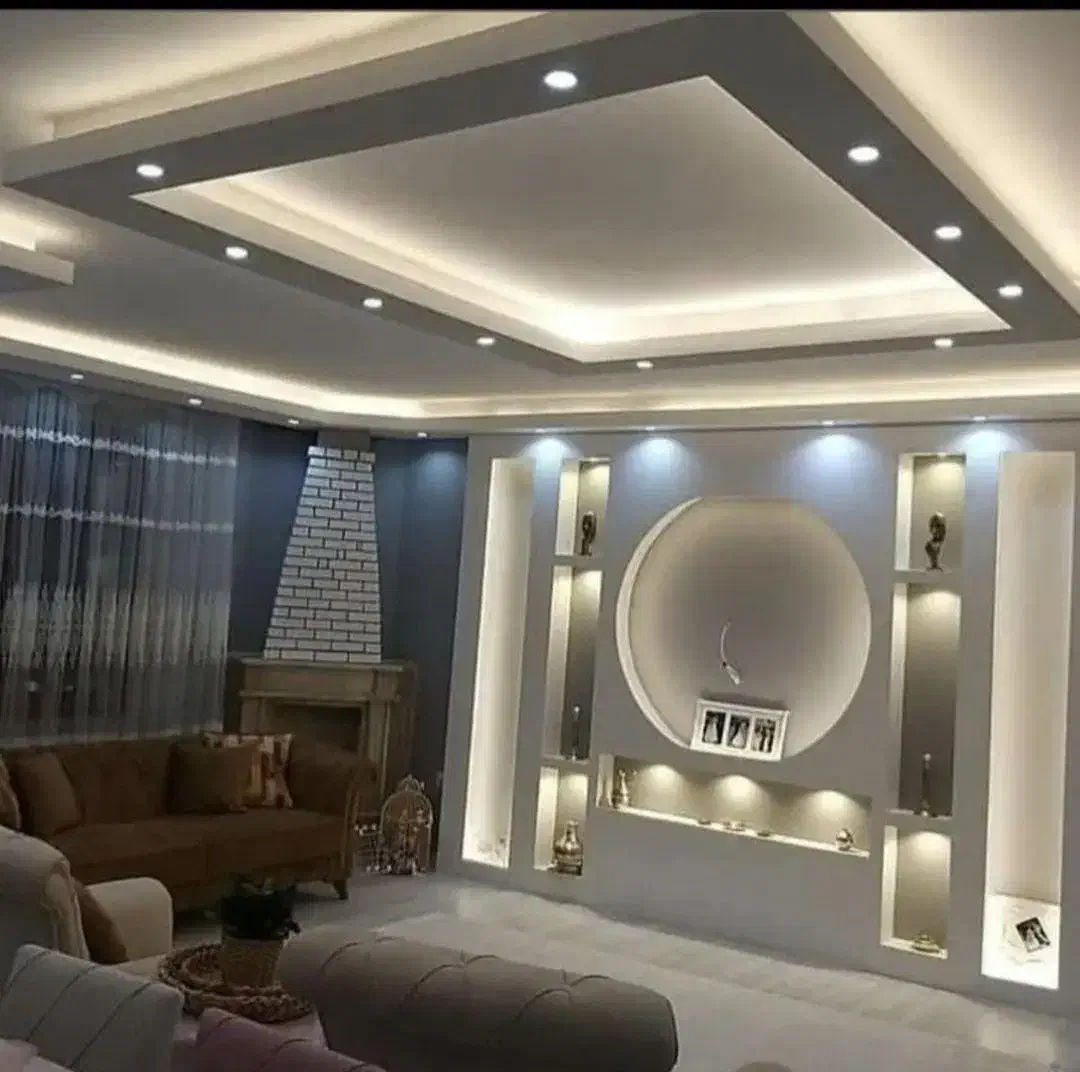 اکودیزاین کناف.سقف کاغذ.تایل.میزتی وی .کاغذ دیواری|خدمات پیشه و مهارت|لردگان, |دیوار