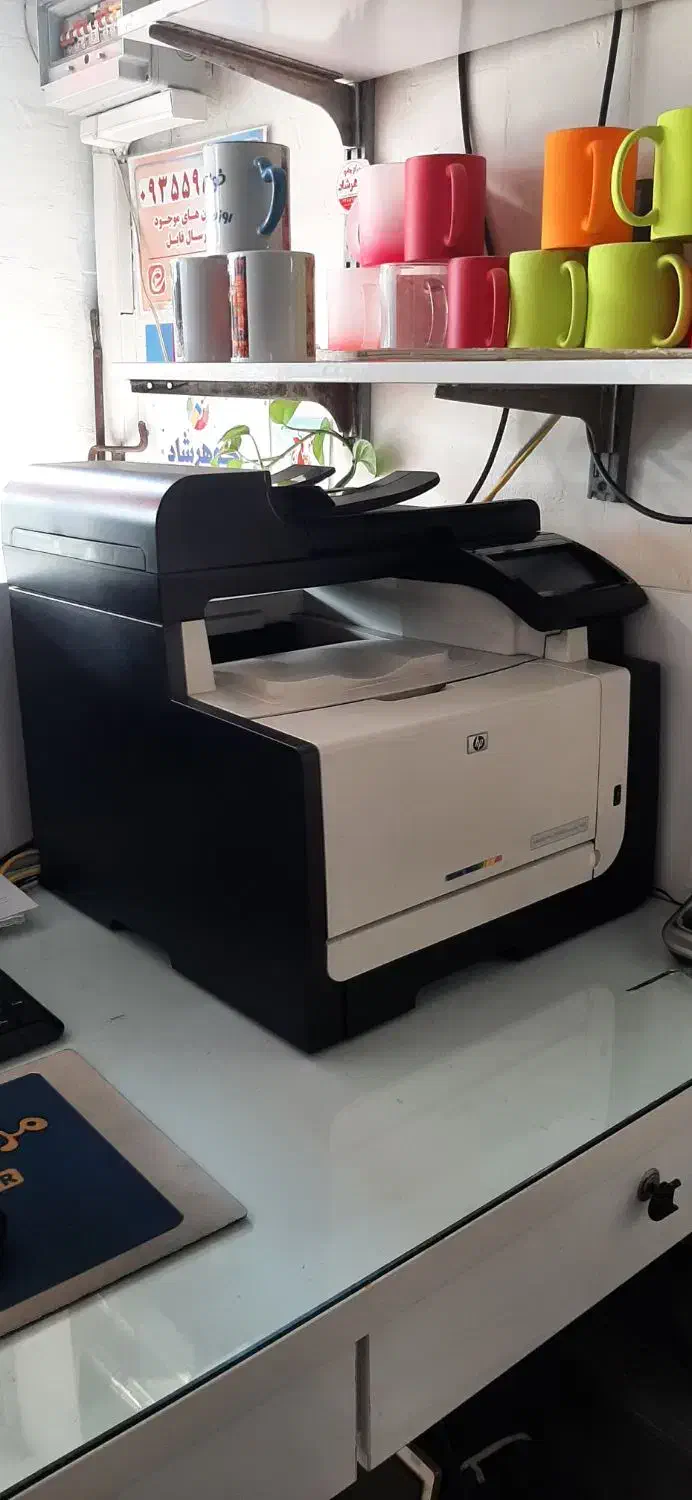 پرینتر رنگی ۴ کاره Hp درحدنو فتوکپی،اسکن،پرینت،فکس|پرینتر، اسکنر، کپی، فکس|رشت, سلیمانداراب|دیوار