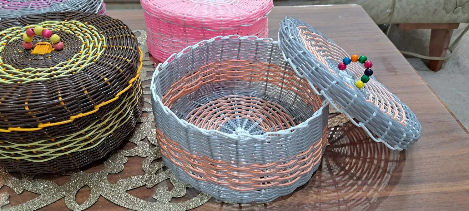 سبدحصیری ساده و خمره ای سایز بزرگ|صنایع دستی و سایر لوازم تزئینی|رباط‌کریم, رباط‌کریم|دیوار