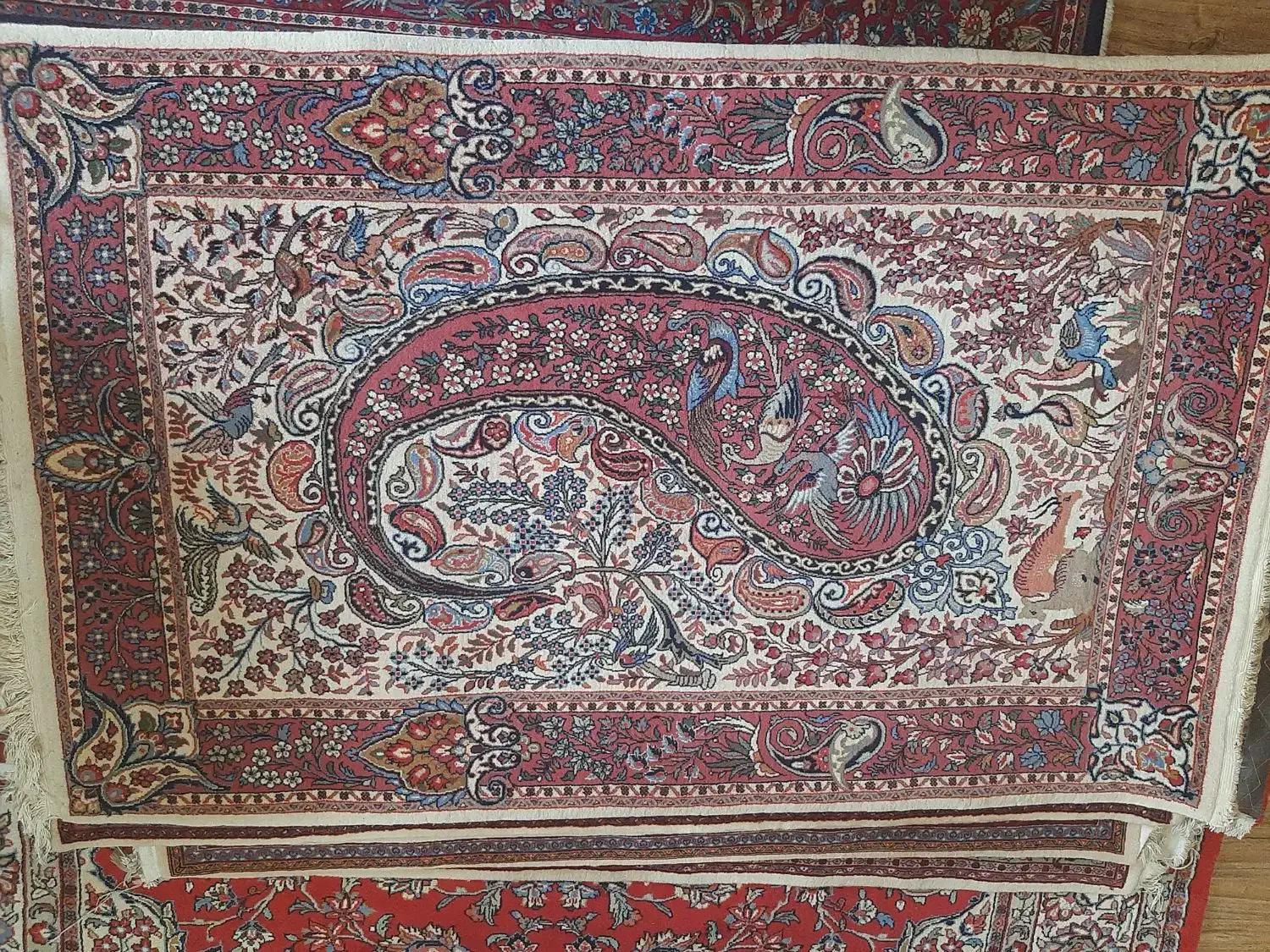 فرش زر و نیم ساروق|فرش|اراک, |دیوار