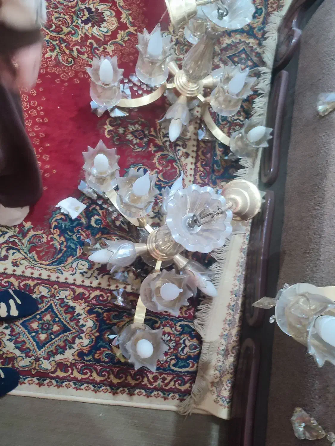 لوستر|لوستر و چراغ آویز|امیدیه, |دیوار