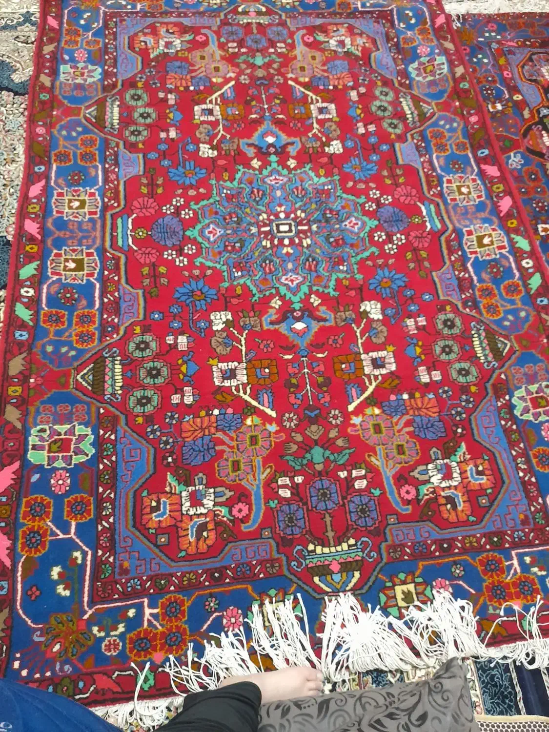 قالی دست بافت|فرش|نهاوند, |دیوار