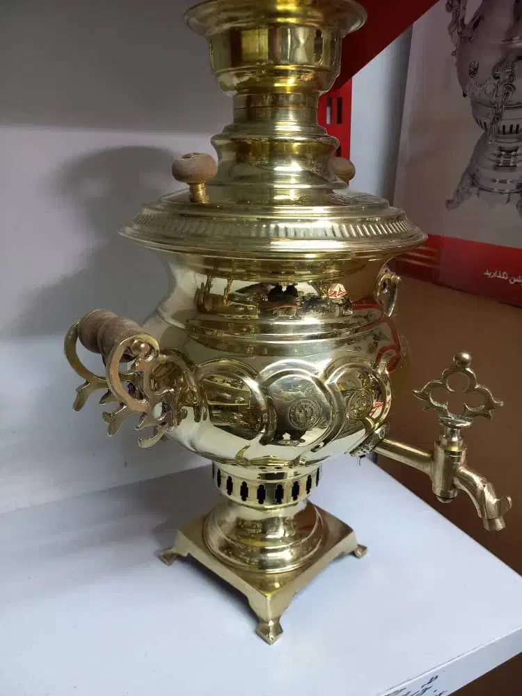 سماور زغالی قلم زنی|قوری، کتری، قهوهساز دستی|اسلامشهر, زرافشان|دیوار