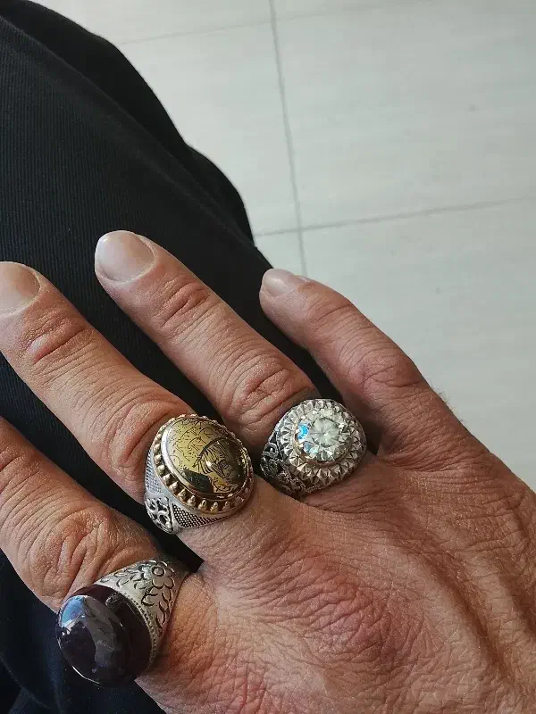 انگشتر نقره|جواهرات|فاروج, |دیوار