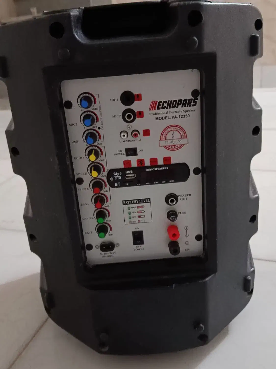 اکو همراه شارژی ۱۲ اینج|سیستم صوتی خانگی|بجنورد, |دیوار