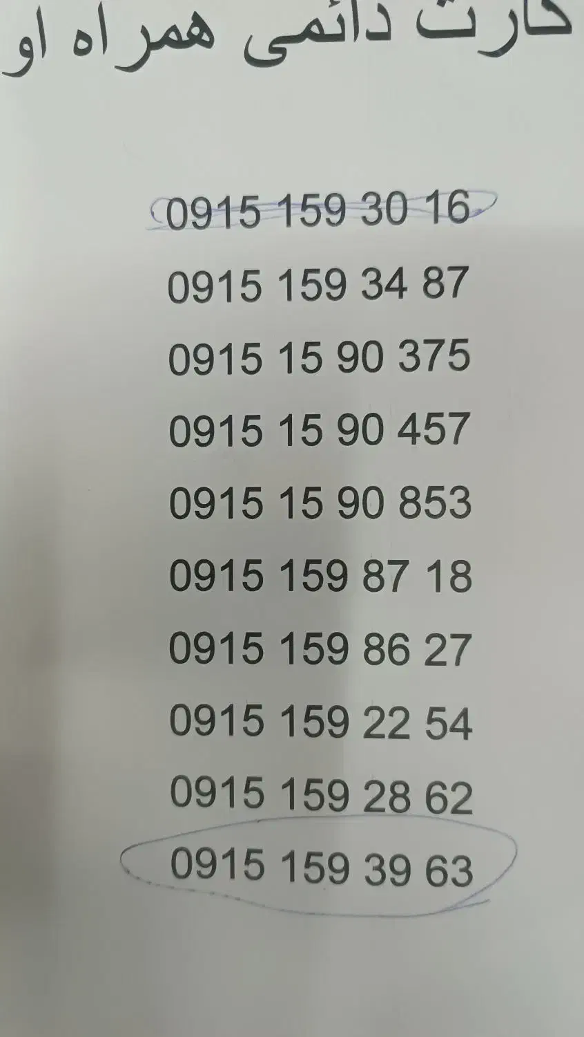 سیم کارت کد یک|سیم‌کارت|مشهد, حضرت حجت|دیوار