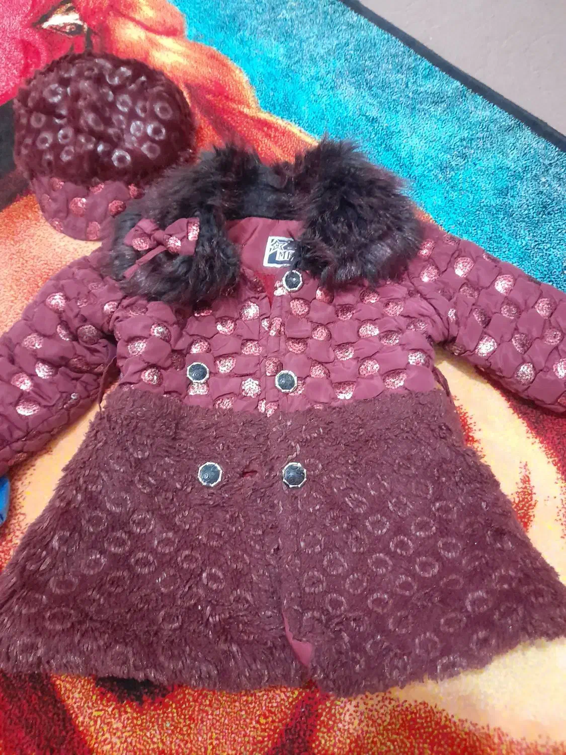 کاپشن دخترانه|کفش و لباس بچه|آزادشهر, |دیوار