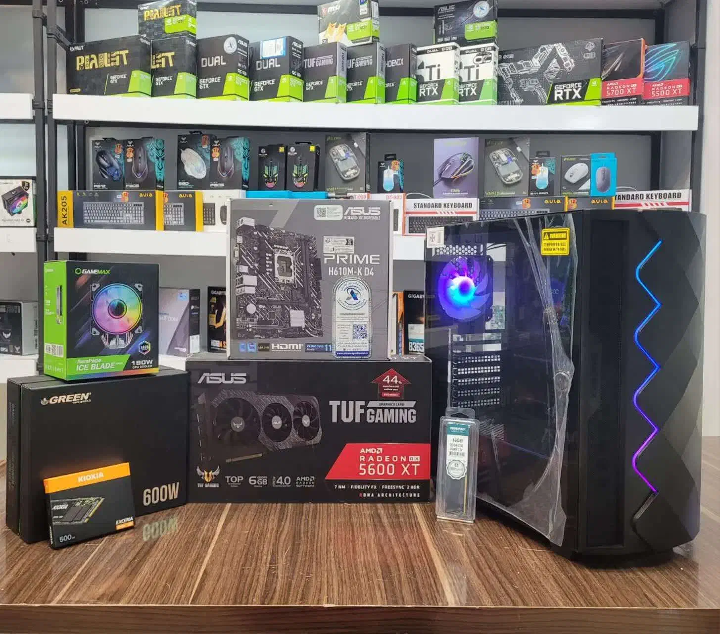 کیس کامپیوتر گیمینگ I3 12GEN یا RX5600XT 6GB|رایانه رومیزی|مشهد, عامل|دیوار