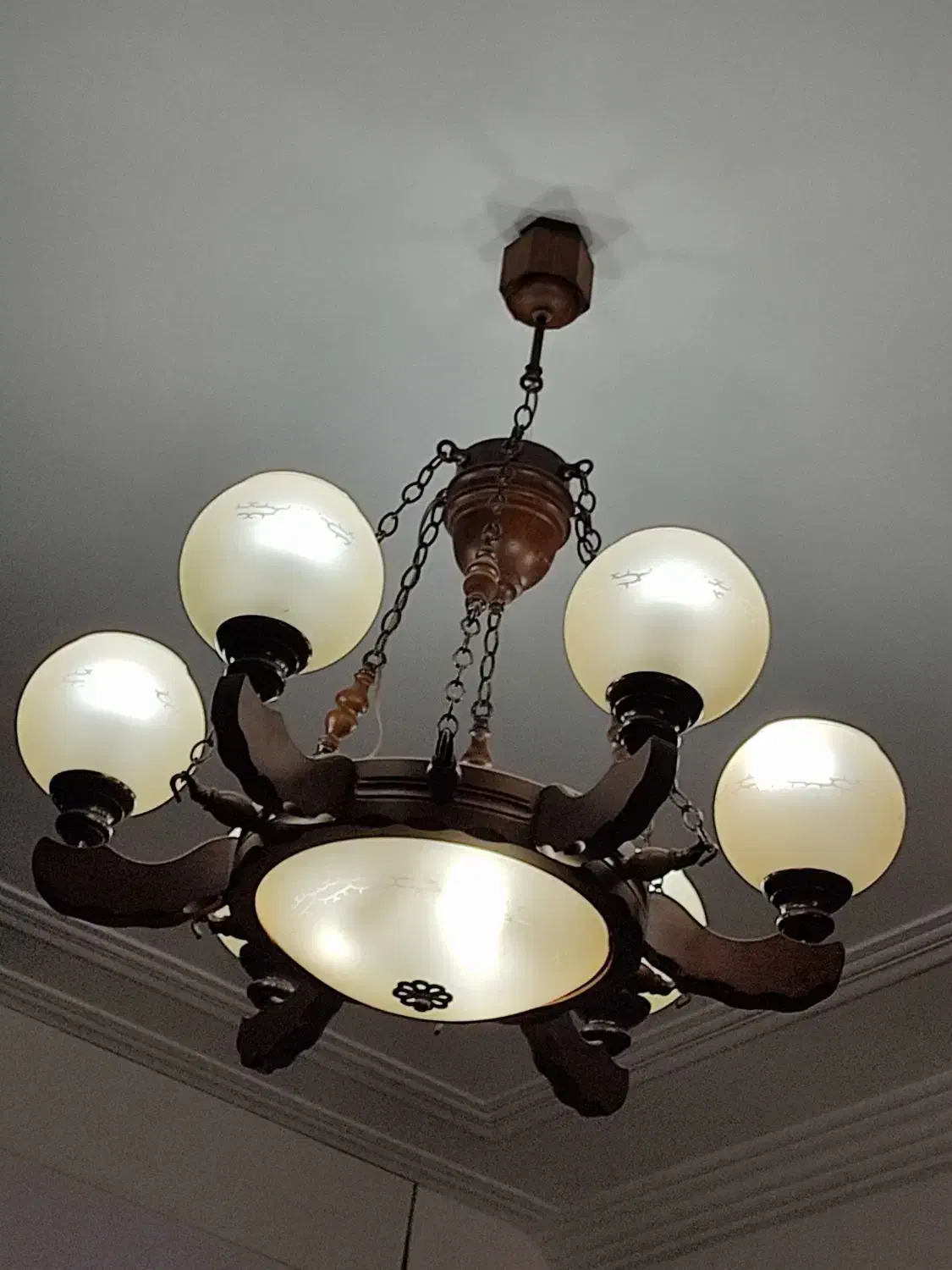 لوستر ۷ شعله ۲عدد|لوستر و چراغ آویز|زاهدان, |دیوار