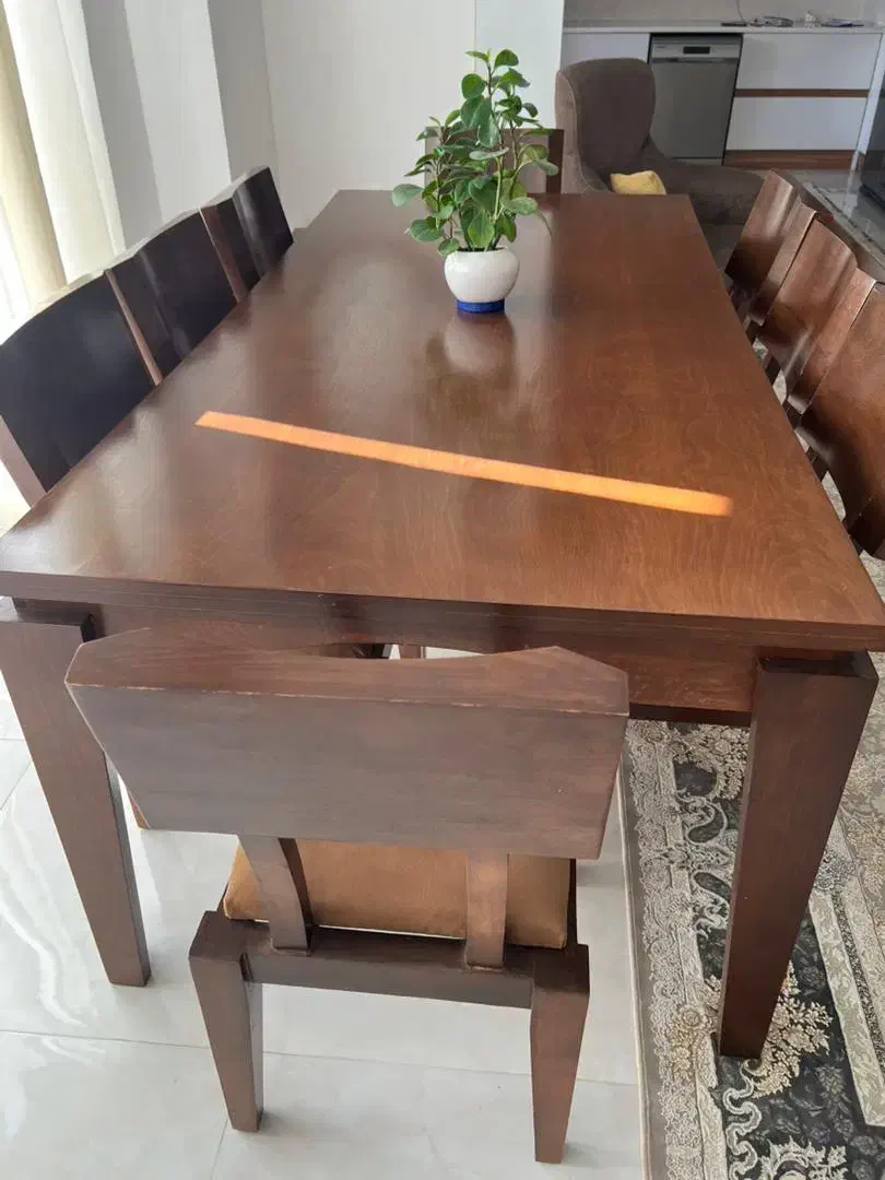 میز ناهار خوری ۸ نفره سالم|میز و صندلی غذاخوری|ساری, |دیوار