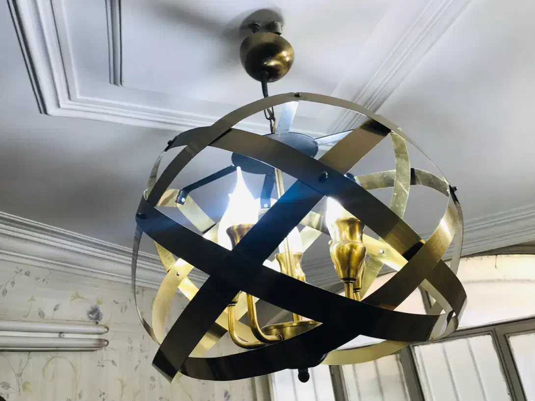 لوستر طلایی|لوستر و چراغ آویز|تهران, سلیمانی|دیوار