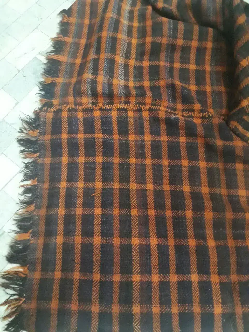 جاجیم پشمی قدیمی|گلیم، جاجیم، گبه|قم, نیروگاه|دیوار