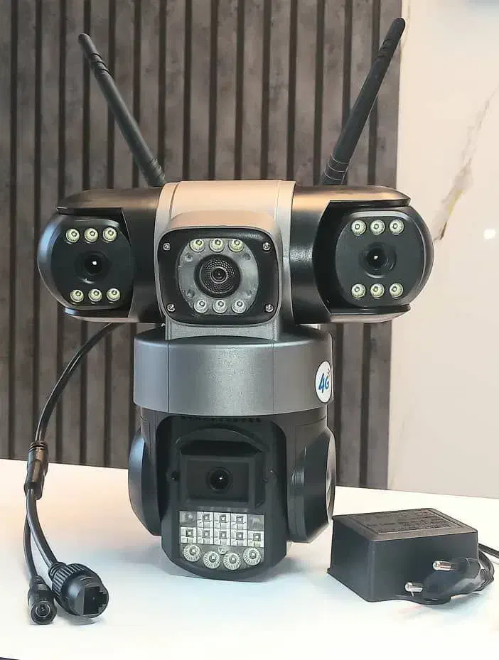 دوربین مداربسته بیسیم سیمکارتی دو لنز و سه لنز|دوربین مداربسته|رشت, منظریه|دیوار