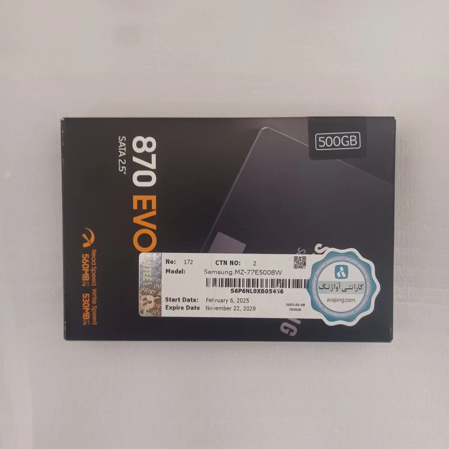 اس اس دی 500 گیگ سامسونگ و هارد 2 ترابایت آبی نو|قطعات و لوازم جانبی رایانه|کرمان, |دیوار