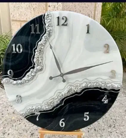 ساعت دیواری رزینی|صنایع دستی و سایر لوازم تزئینی|قدس, شهرقدس|دیوار