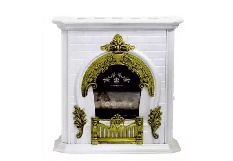 شومینه گازی 28 سفید طلایی هیترگازی بخاری گازی|بخاری، هیتر، شومینه|گرگان, |دیوار