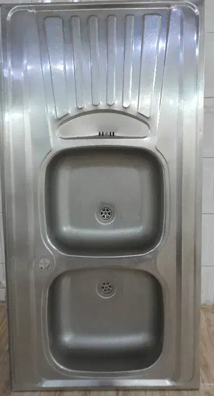 سینک ظرفشویی دوقلو روکار ۱۲۰ در ۶۰|مصالح و تجهیزات ساختمان|شاهین‌شهر, طالقانی|دیوار