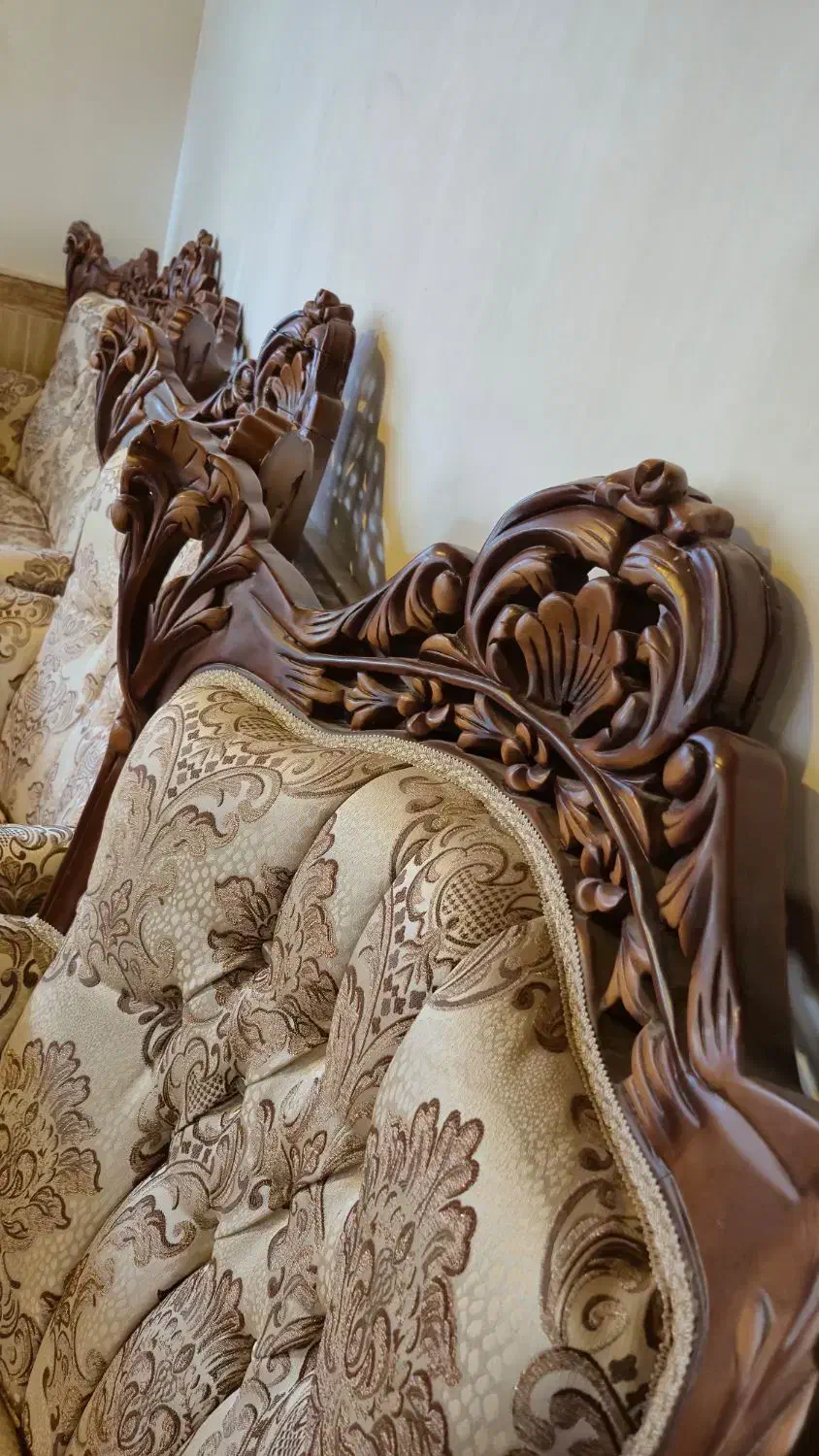 مبل چوبی سلطنتی|مبلمان خانگی و میز عسلی|سهند, |دیوار