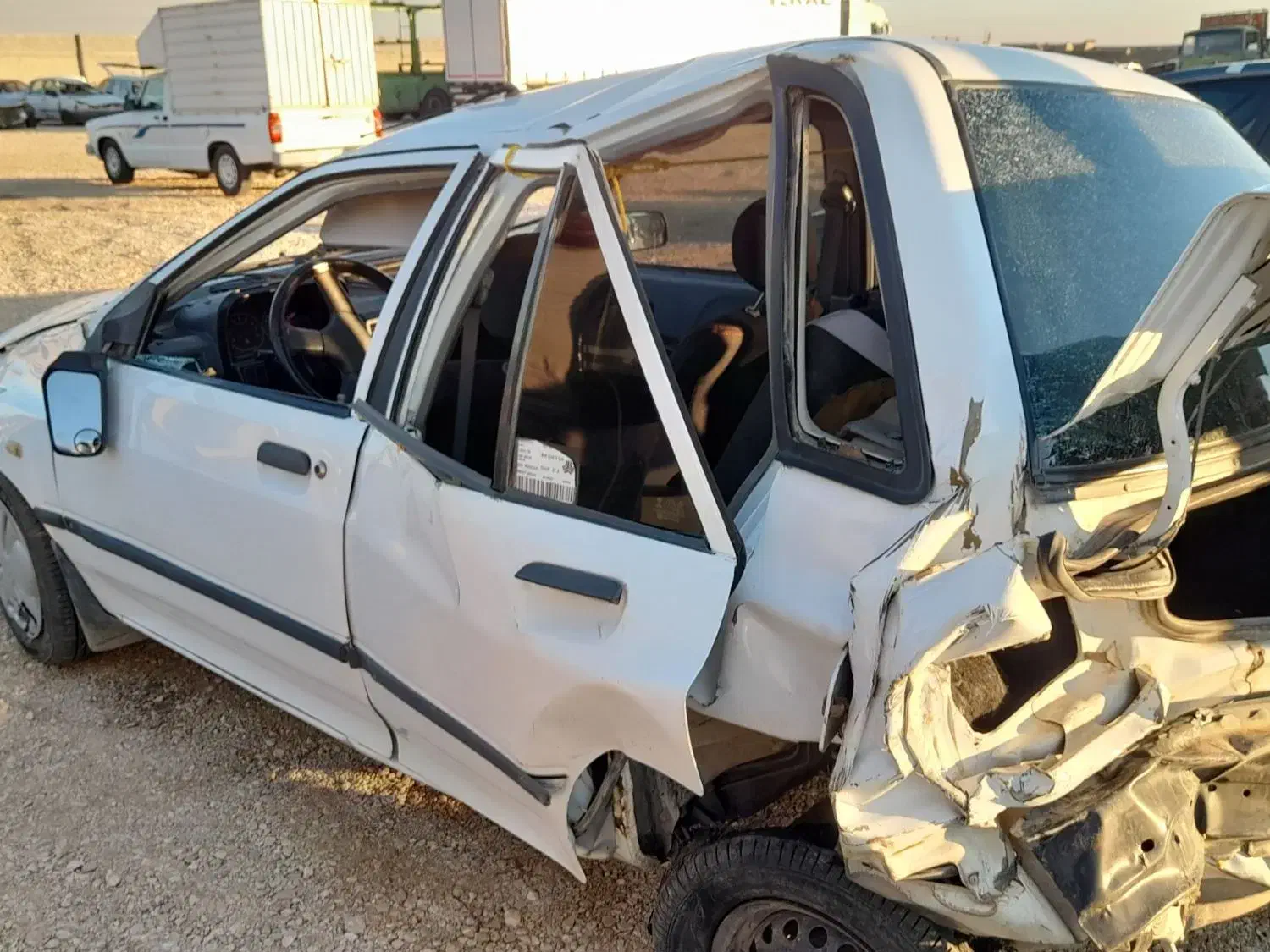 پراید تصادفی مدل ۸۷|خودرو سواری و وانت|درگزین, |دیوار