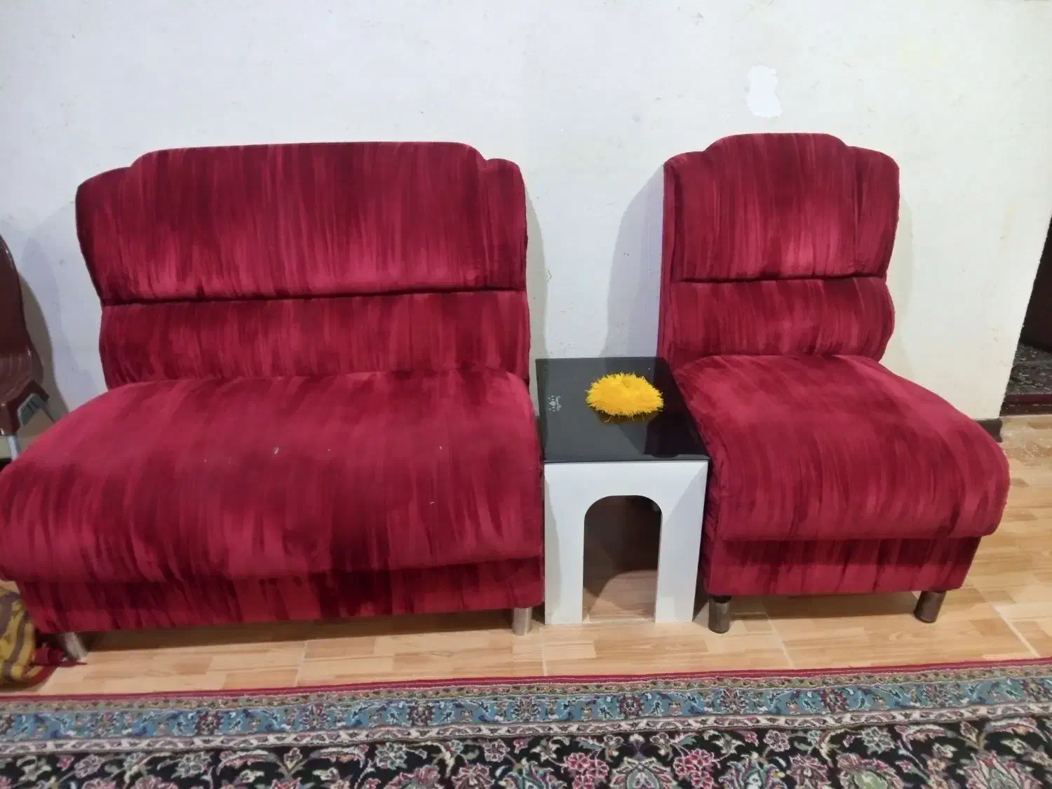 مبل ۷ نفره مخمل|مبلمان خانگی و میز عسلی|قائم‌شهر, |دیوار