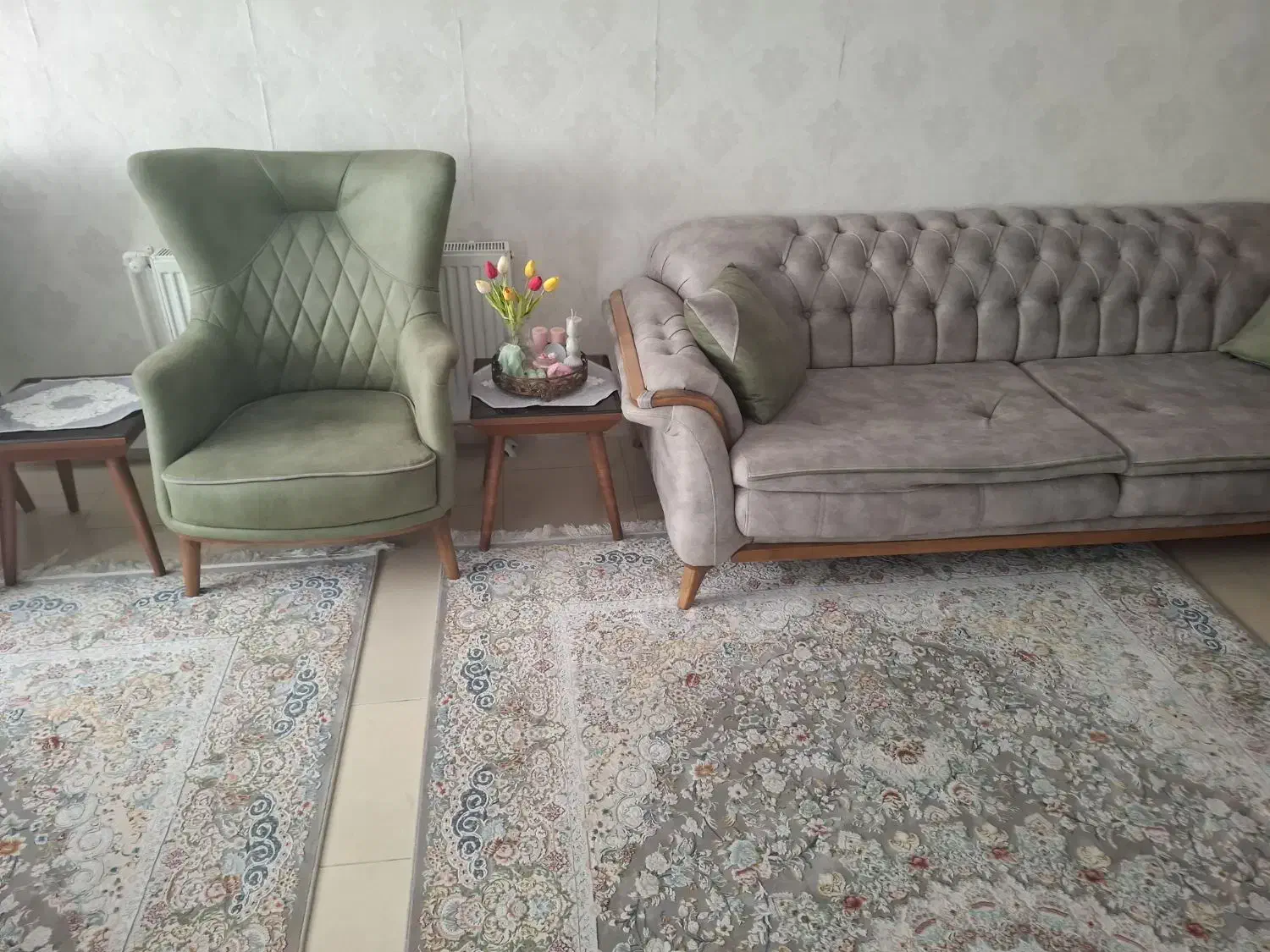 مبل چستر هشت نفره به همراه میز نهارخوری ۵۰ ملیون|مبلمان خانگی و میز عسلی|پرند, فاز ۶|دیوار