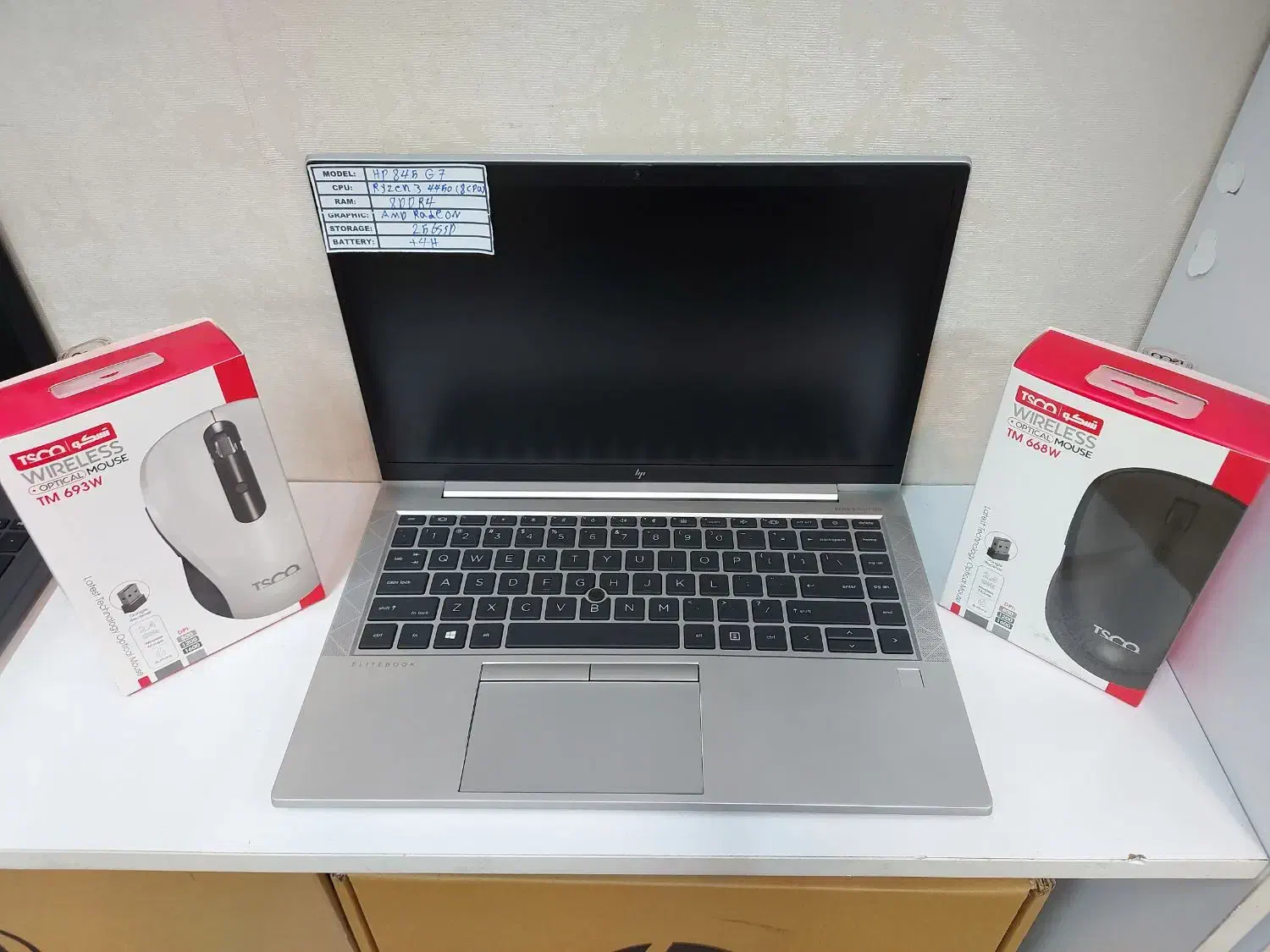 لپتاپRyzenهشت‌هسته‌رم8ddr4  هاردssdکاملانوباکارتن|رایانه همراه|تهران, پونک|دیوار