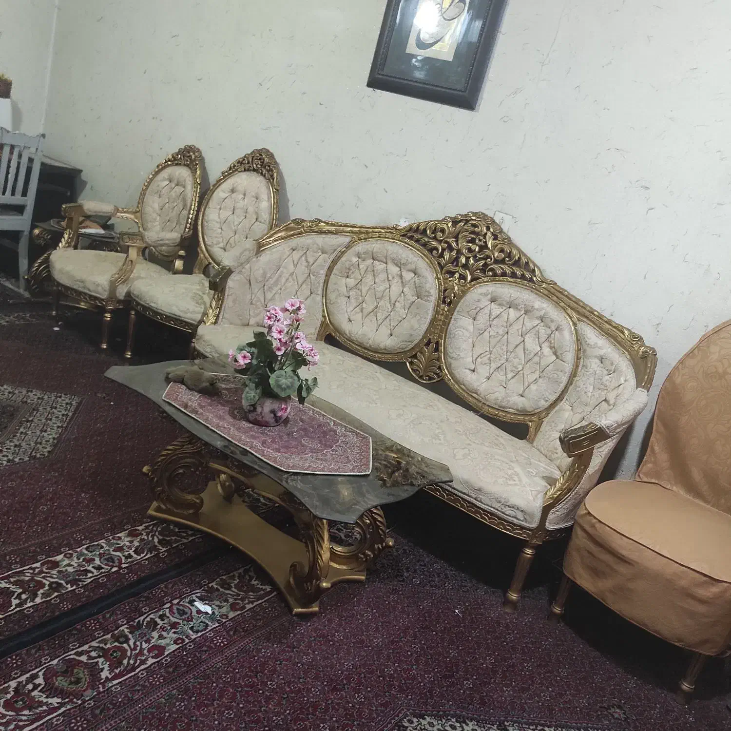 فروش مبل سلطنتی با روکش|مبلمان خانگی و میز عسلی|همدان, |دیوار