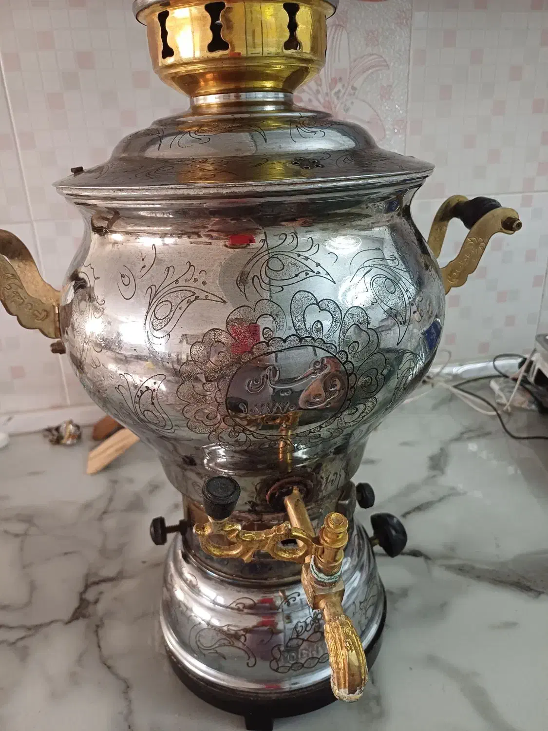 سماور گازی سالم|سماور، چای‌ساز، قهوه‌ساز|مشکین‌دشت, |دیوار