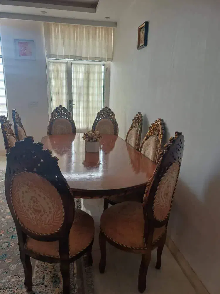 میز ناهارخوری 8 نفره|میز و صندلی غذاخوری|سیرجان, |دیوار
