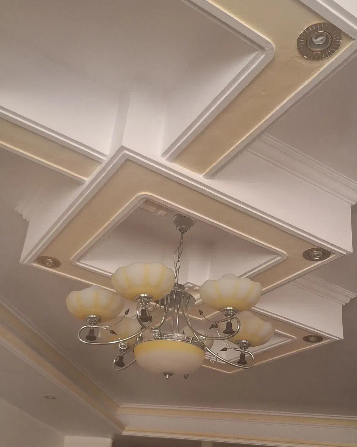 لوستر استیل ۶شاخه|لوستر و چراغ آویز|کرج, محمد آباد|دیوار