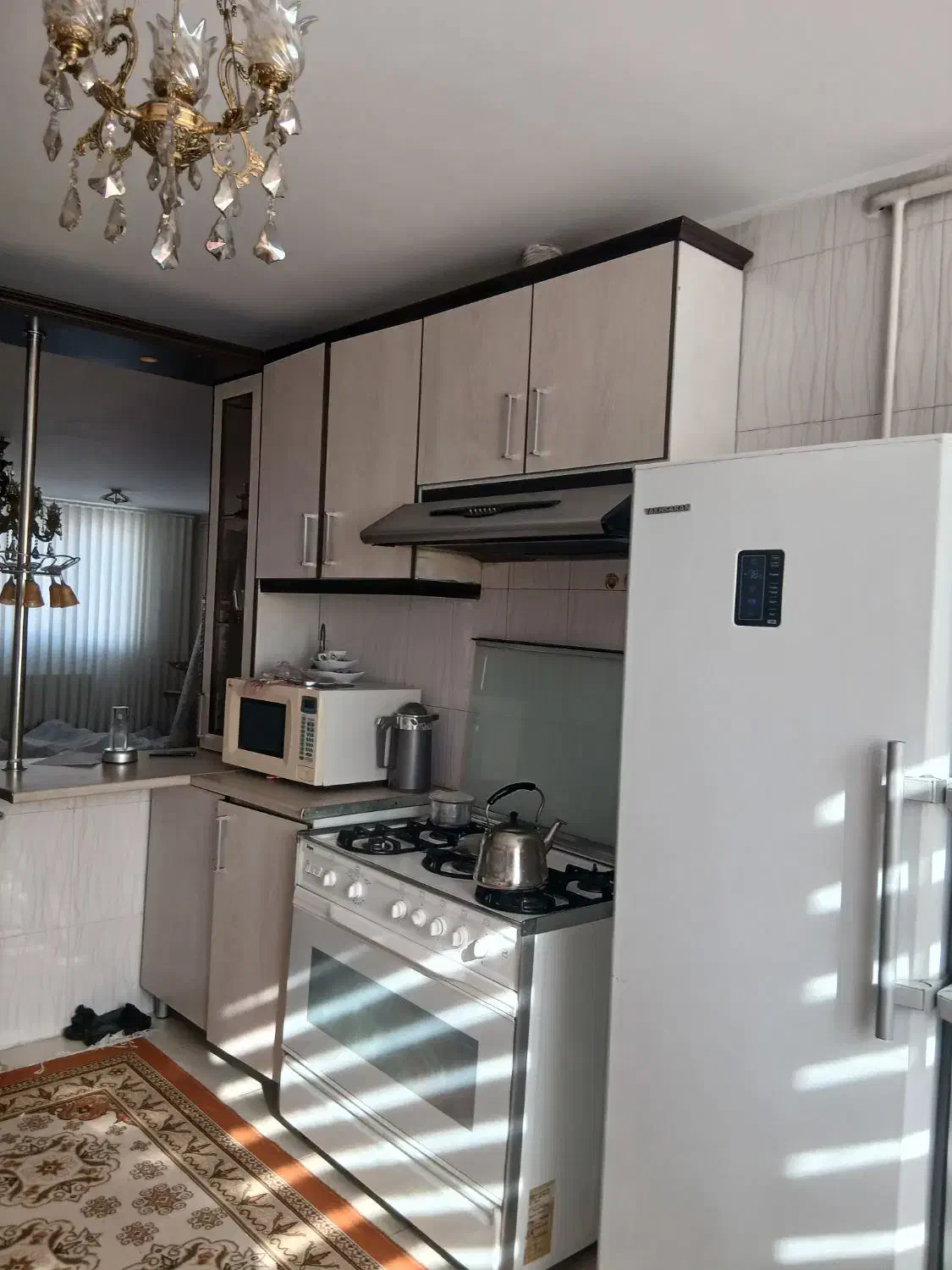 کابینت درب ام دی اف بدنه فلزی همراه اجاق گاز فردار|اجاق گاز و لوازم برقی پخت‌وپز|خرمدره, |دیوار