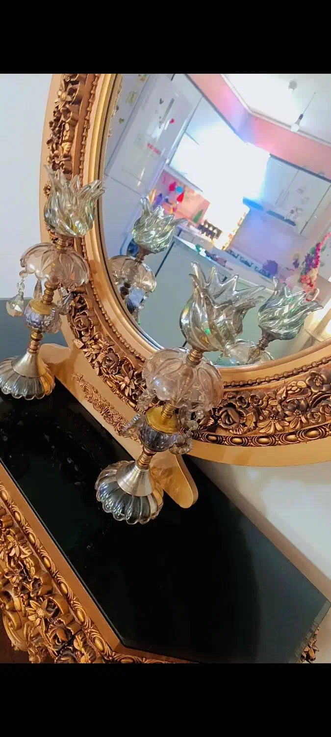 آینه و شمعدان|بوفه، ویترین، کنسول|بمپور, |دیوار