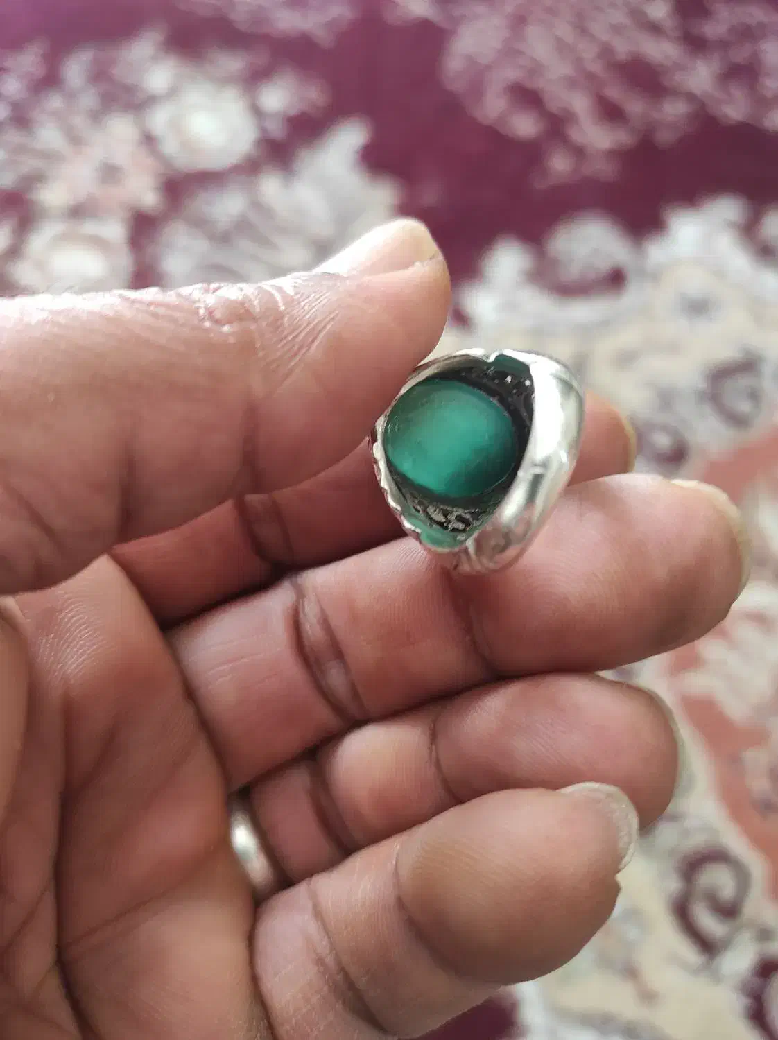 انگشتر نقره|جواهرات|هندیجان, |دیوار