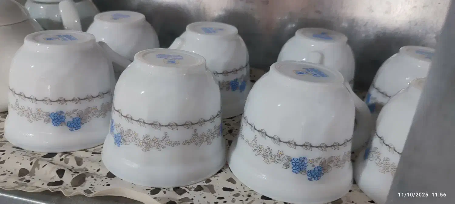 ده عدد قندان و دو دست استکان ارکوپال|ظروف سرو و پذیرایی|بانه, |دیوار