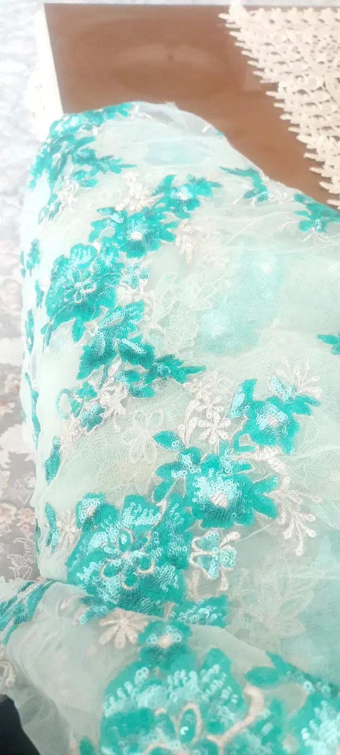 پارچه تور پولک دوزی شده  مجلسی ترک|لباس|تهران, دربند|دیوار